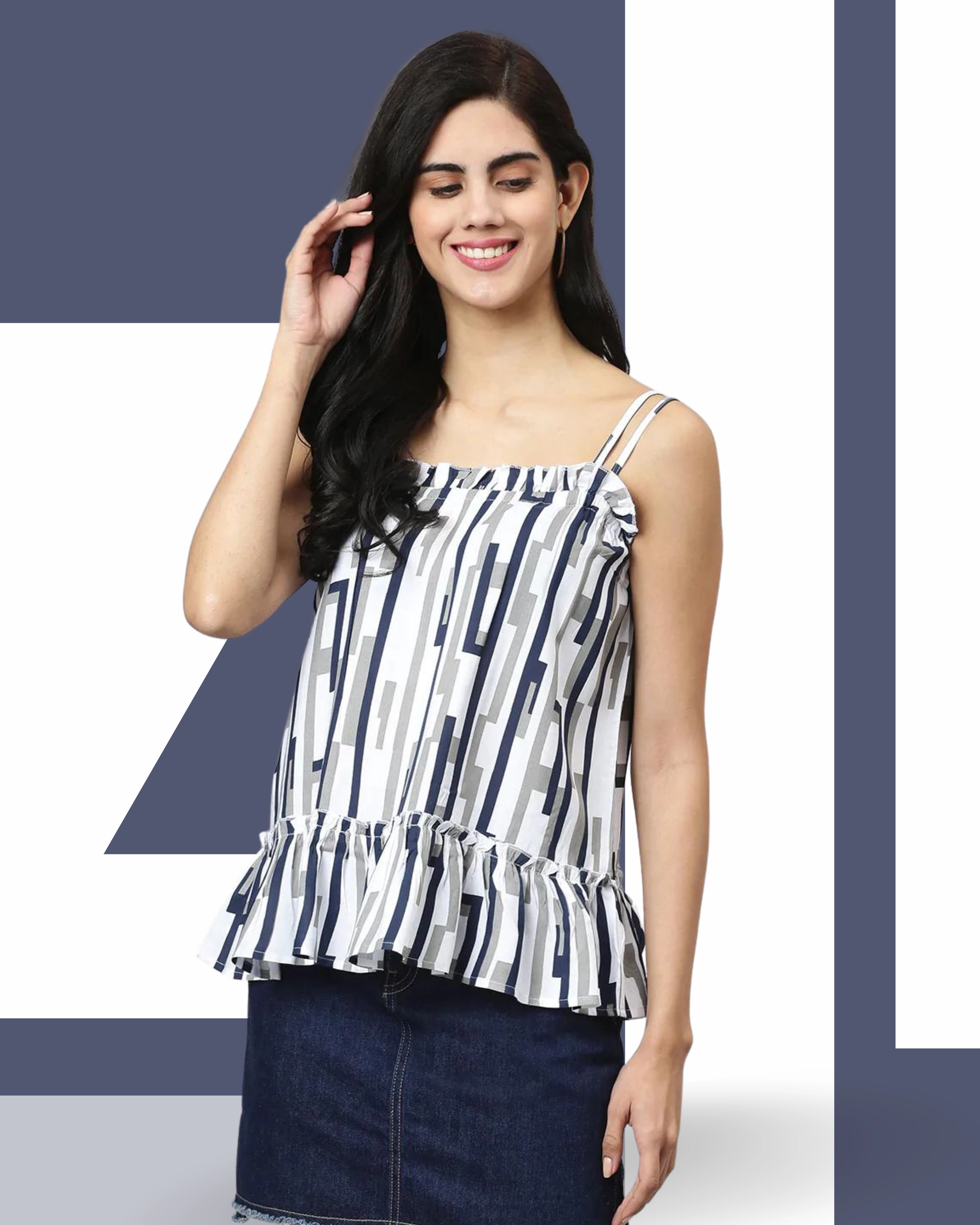 FLAMBOYANTTREND Casual Spaghetti Top By Flamboyant Top