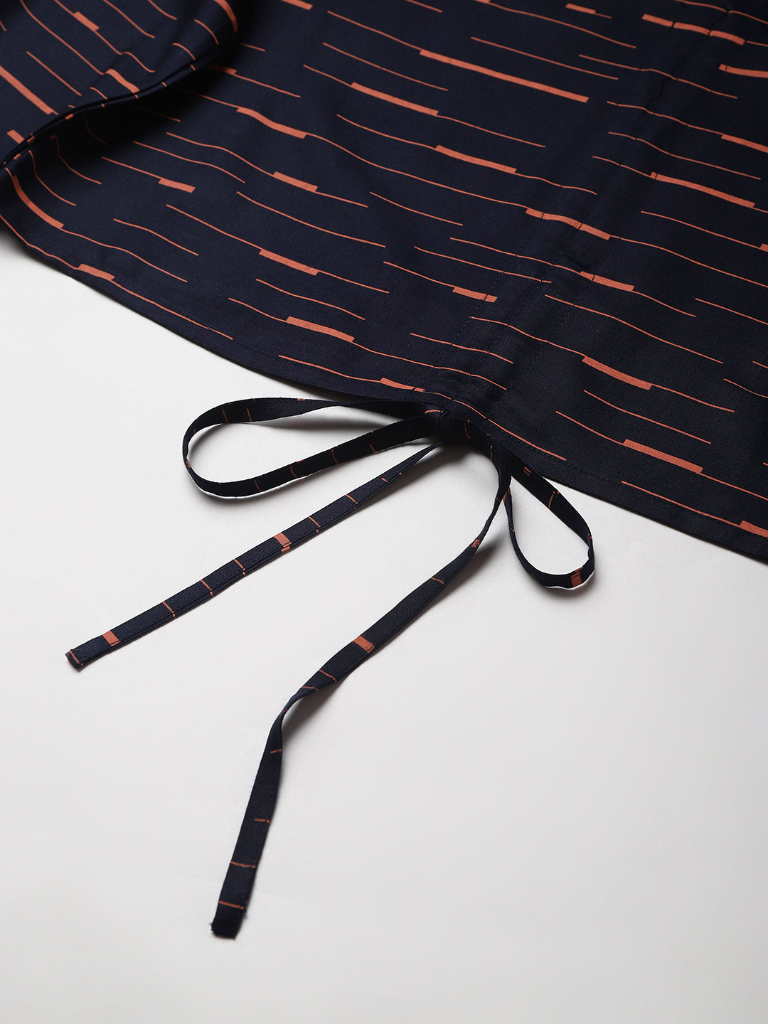 FLAMBOYANTTREND Orange Stripes Crop Top By Flamboyant Top