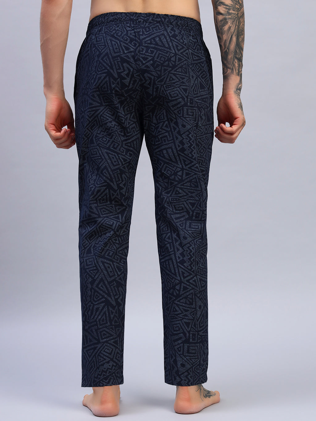 Men Blue Pure Cotton Pyjama