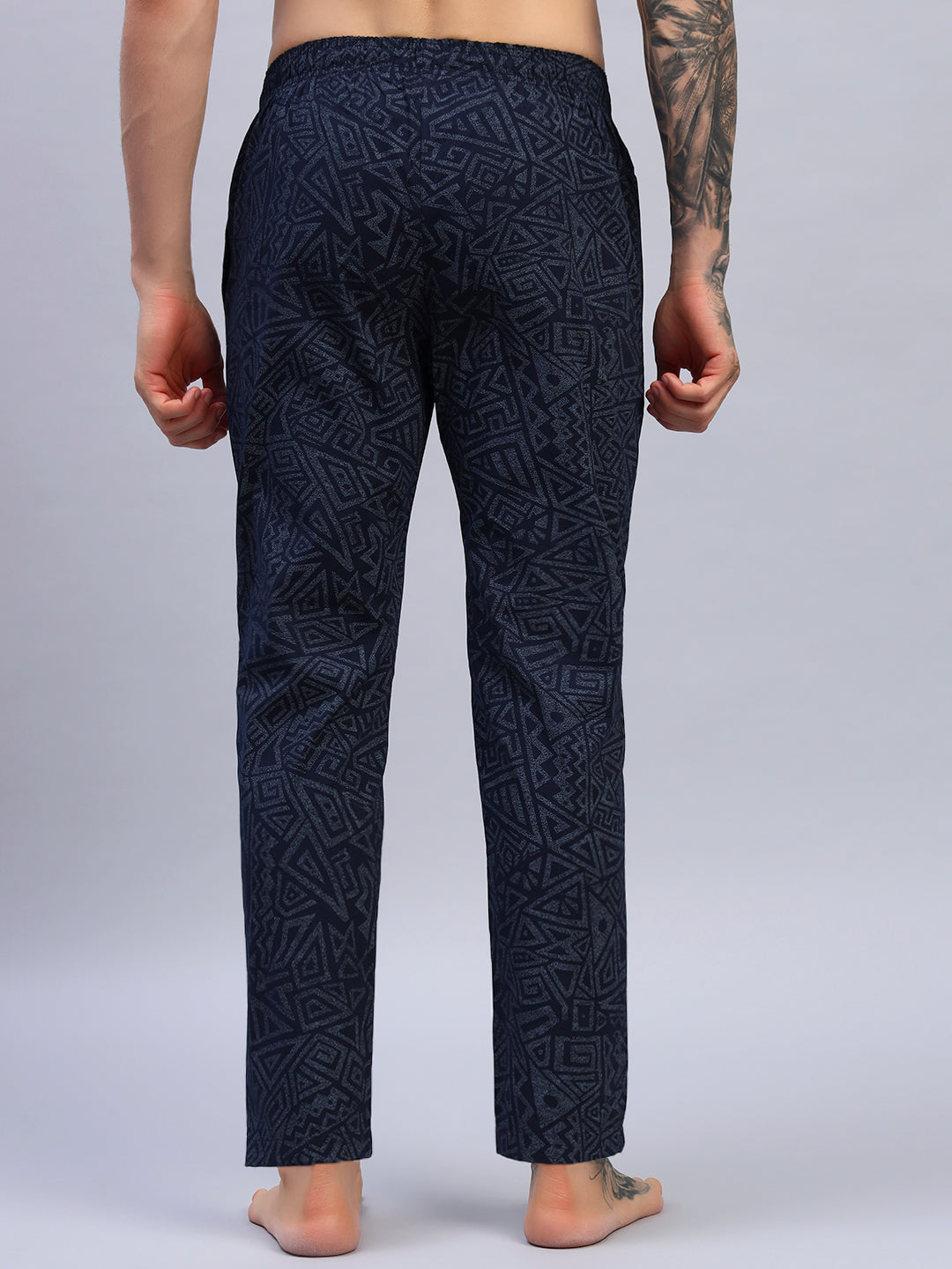 Men Blue Pure Cotton Pyjama