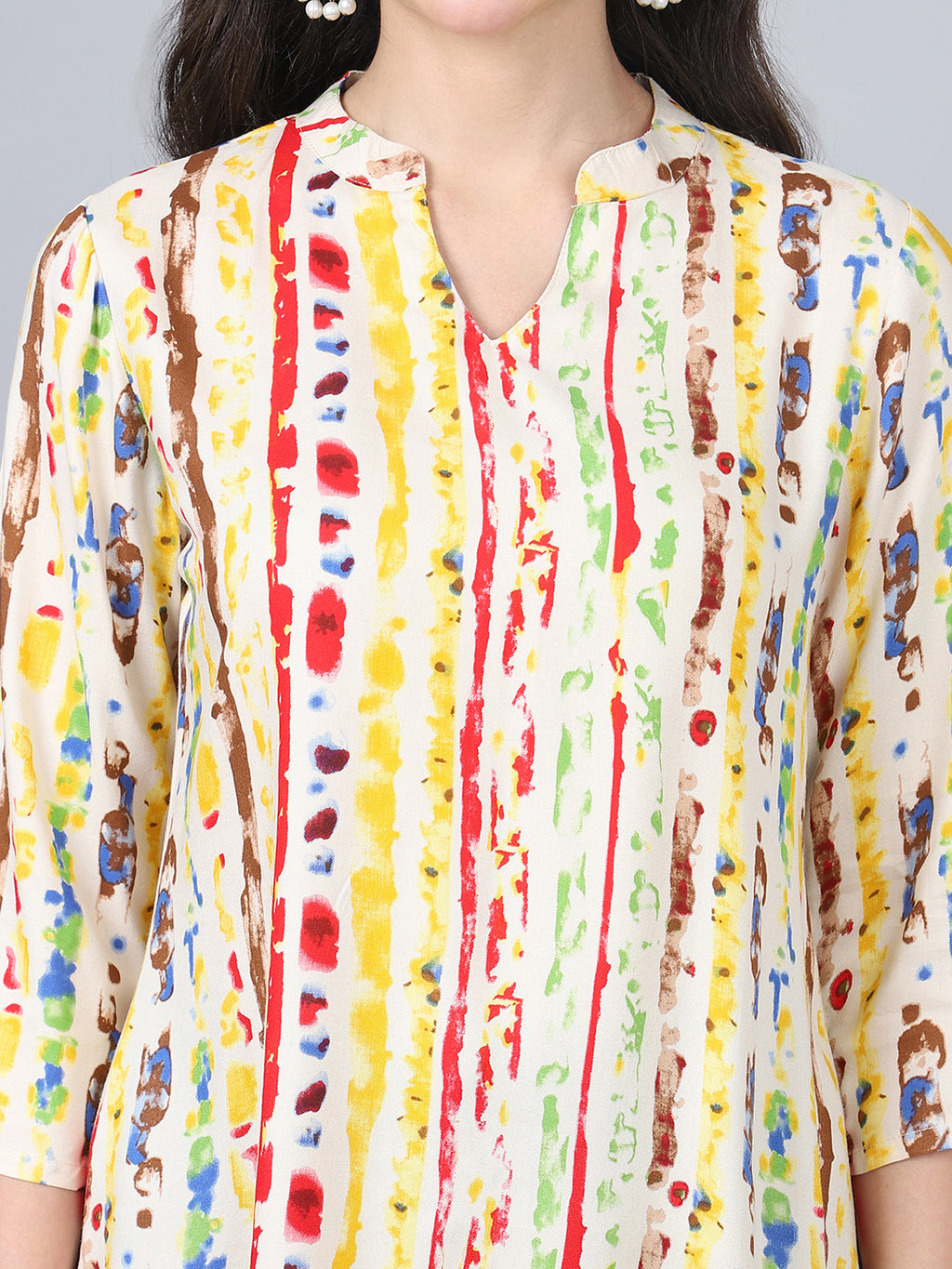 Flamboyant Yellow Printed Women Regular Top