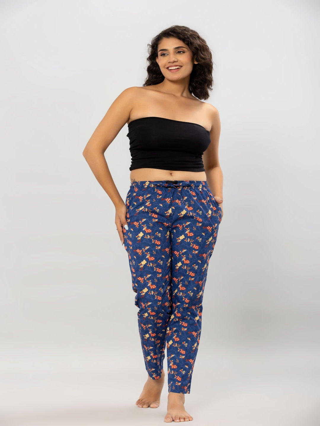 Floral Print Pajama for Women - Lounging at Home