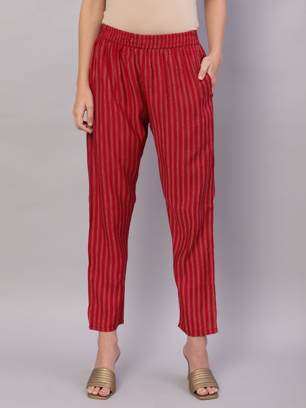 FLAMBOYANTTREND Red Ethnic Motifs Floral Print Kurta with Trousers & Dupatta By Flamboyant 3 pcs set kurta kurta set Pant Women kurta set