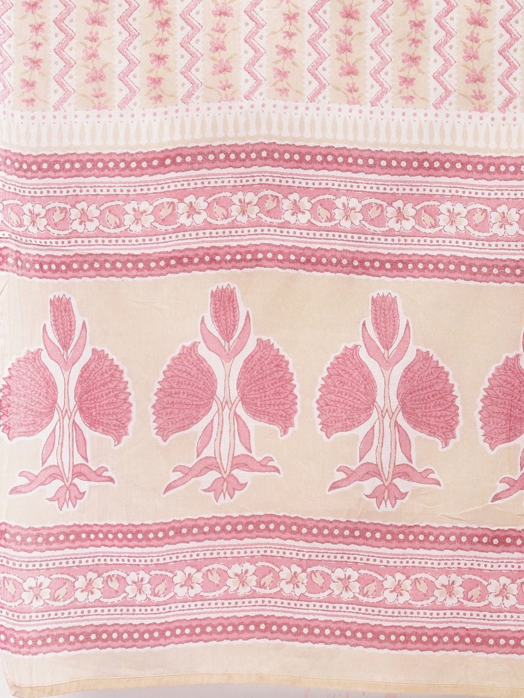 FLAMBOYANTTREND Women Beige Ethnic Motifs Floral Print Kurta with Trousers & Dupatta By Flamboyant 3 pcs set kurta kurta set Pant Women kurta set