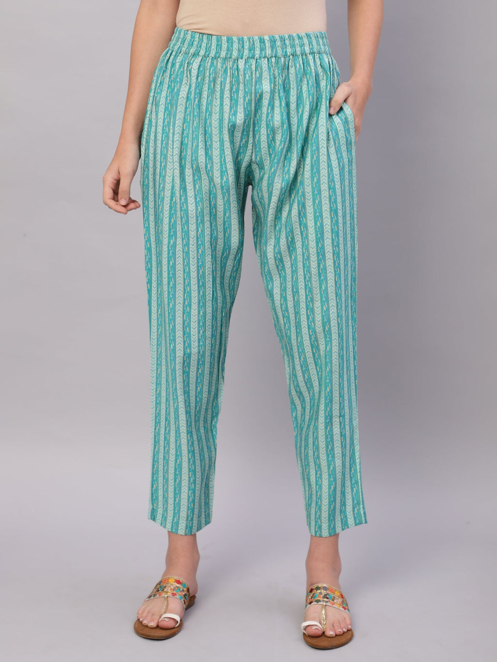 FLAMBOYANTTREND Women Sky Blue Ethnic Motifs Floral Print Kurta with Trousers & Dupatta By Flamboyant 3 pcs set kurta kurta set Pant Women kurta set