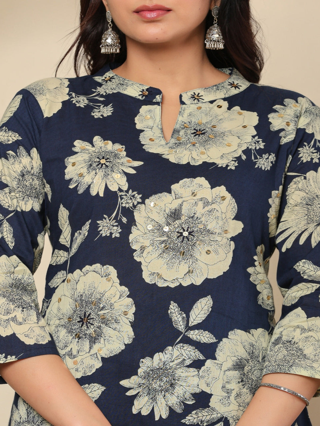 Women Printed Regular Pure Cotton Kurta With Trousers & Dupatta