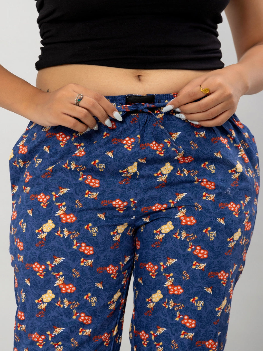 Women's Pajama Party - Flamboyant Floral Print