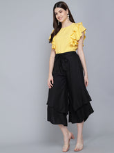 Load image into Gallery viewer, Ruffle Top with Double Flared Palazzo Co-ord Set
