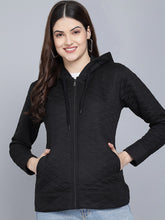 Load image into Gallery viewer, FLAMBOYANT Full Sleeve Checkered Women Sweatshirt ( BLACK)
