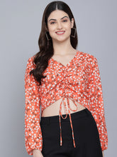 Load image into Gallery viewer, Floral Print Crop Top
