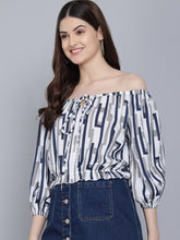 Load image into Gallery viewer, Stripes Off-Shoulder Top
