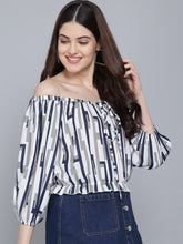 Load image into Gallery viewer, Stripes Off-Shoulder Top
