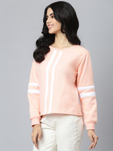 Load image into Gallery viewer, Pink Stripe Sweatshirt

