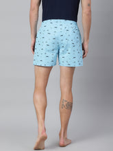 Load image into Gallery viewer, Men&#39;s Blue Printed Boxers

