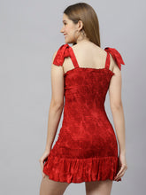 Load image into Gallery viewer, Red Smocked Dress
