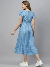 Load image into Gallery viewer, Striped Flared Dress
