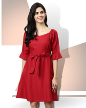 Load image into Gallery viewer, Maroon Trendy Dress
