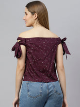 Load image into Gallery viewer, Printed Off-Shoulder Top
