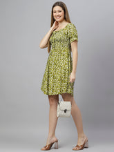 Load image into Gallery viewer, Fit &amp; Flare Floral Dress
