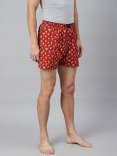 Load image into Gallery viewer, Men&#39;s Red Printed Boxers
