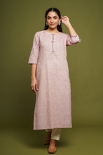 Load image into Gallery viewer, Embroidered Straight Kurta With Solid Pant
