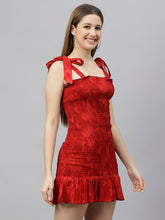 Load image into Gallery viewer, Red Smocked Dress
