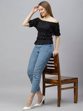 Load image into Gallery viewer, Off-Shoulder Printed Top

