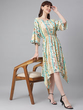 Load image into Gallery viewer, Kimono Sleeve High-Low Dress
