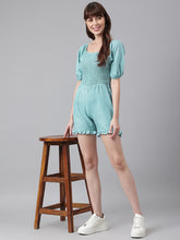 Load image into Gallery viewer, FLAMBOYANT Trendy Women Polycrepe Bell Sleeve Rompers Playsuit
