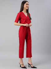 Load image into Gallery viewer, Maroon Casual Jumpsuit
