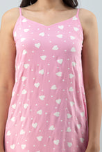 Load image into Gallery viewer, Pink Printed Nightdress
