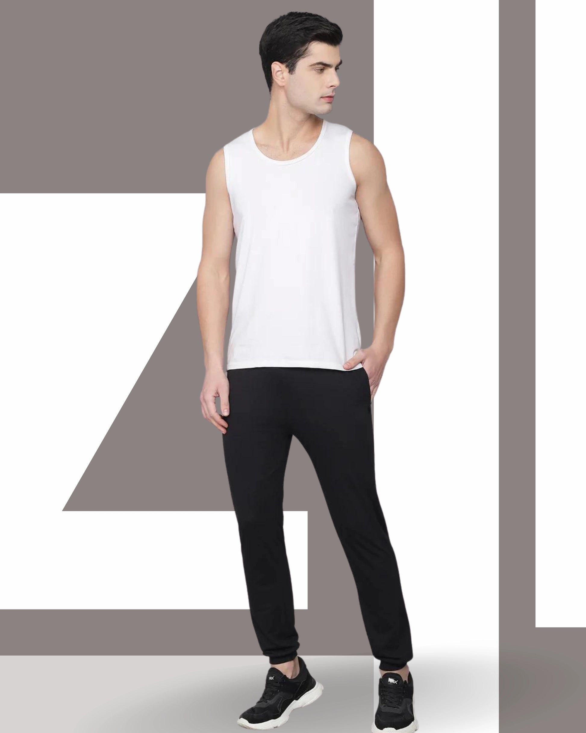 FLAMBOYANTTREND FLAMBOYANT Cotton Hosiery Men Pyjama (Black) By Flamboyant Pyjama