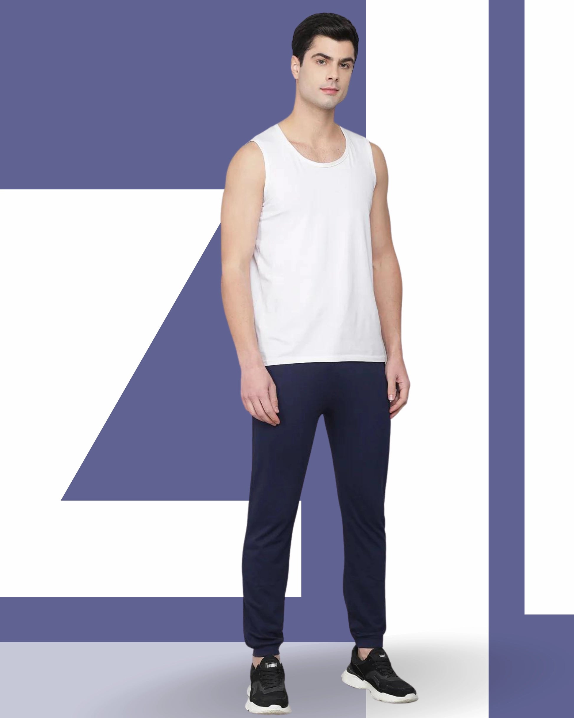 FLAMBOYANTTREND FLAMBOYANT Cotton Hosiery Men Pyjama (Blue) By Flamboyant Pyjama
