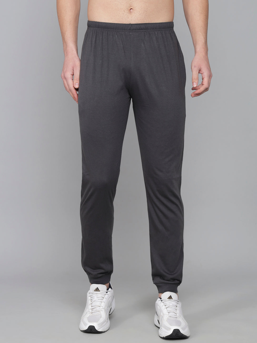 FLAMBOYANTTREND FLAMBOYANT Cotton Hosiery Men Pyjama (Dark Grey) By Flamboyant Pyjama