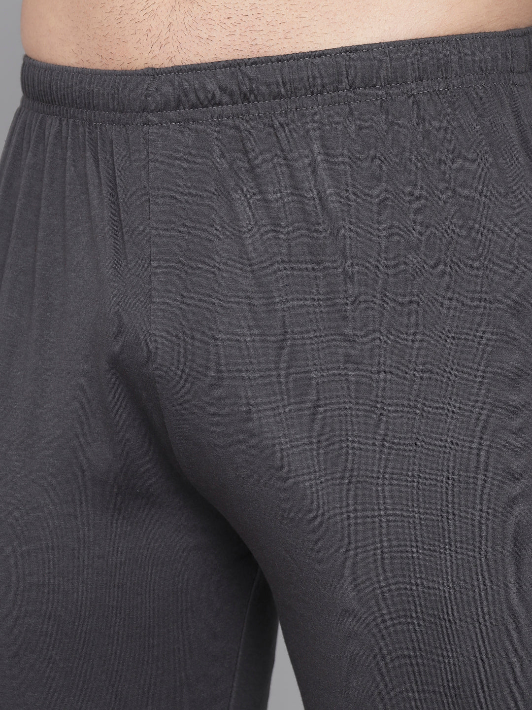 FLAMBOYANTTREND FLAMBOYANT Cotton Hosiery Men Pyjama (Dark Grey) By Flamboyant Pyjama