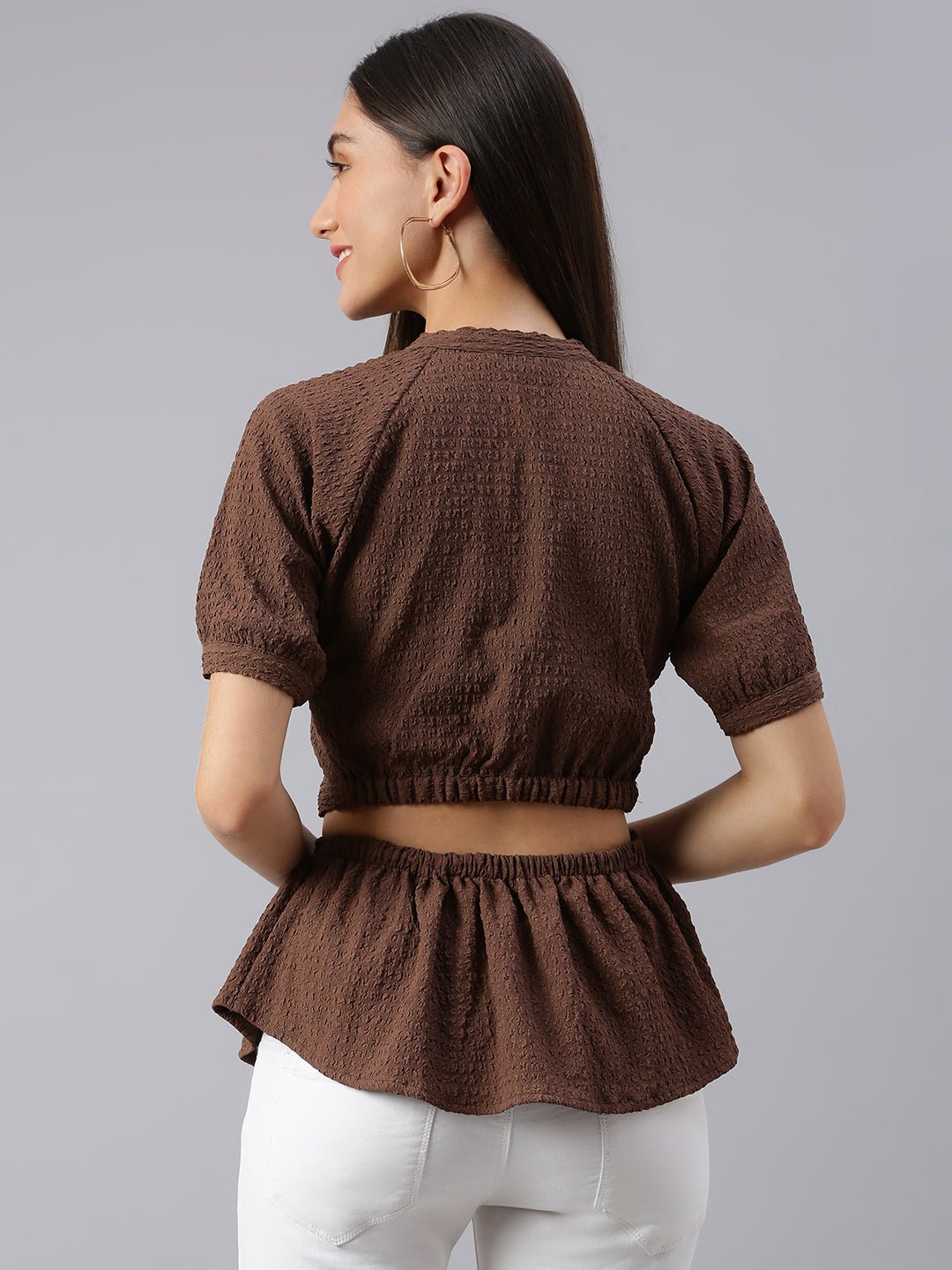 Flamboyant Waist-Cut Lycra Top For Womens 3rd
