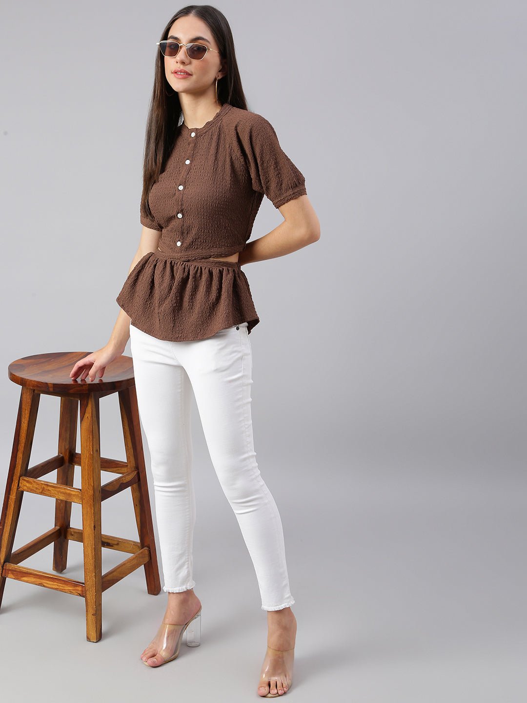 Flamboyant Waist-Cut Lycra Top For Womens 4th
