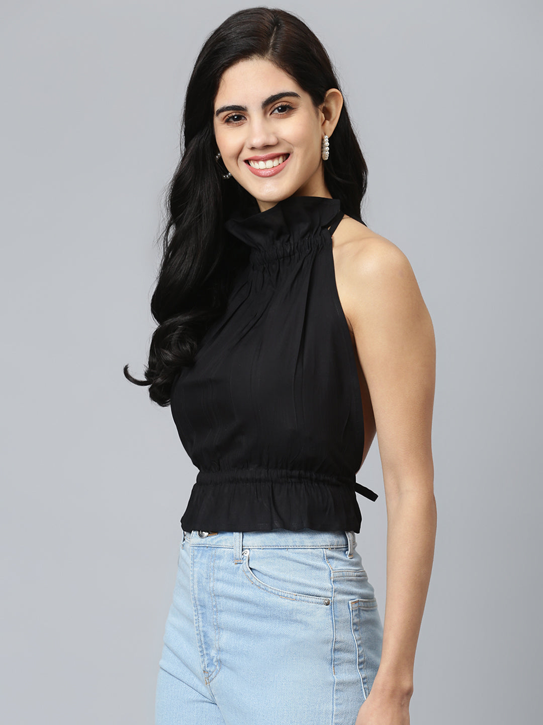 FLAMBOYANTTREND Trendy Backless Top By Flamboyant Top
