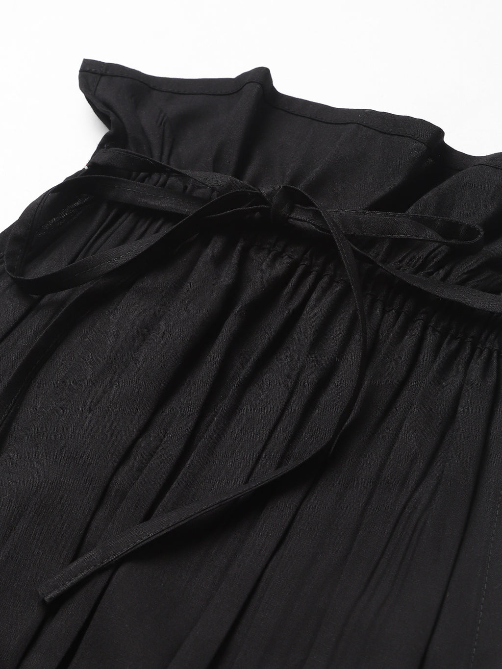 Flamboyant Women Solid Black Sleeveless Backless 5th
