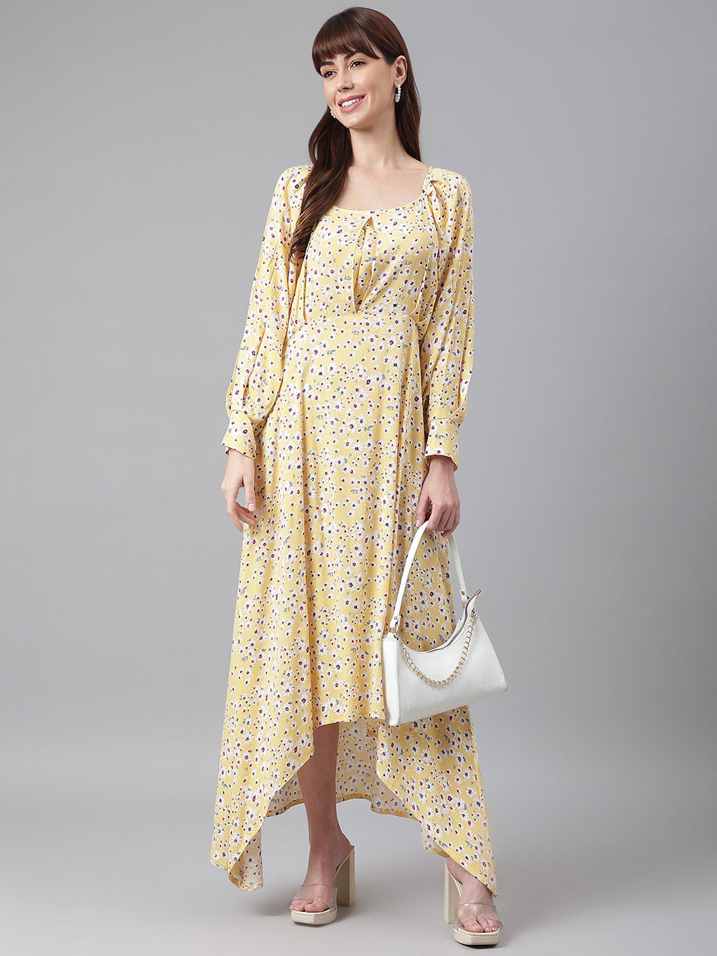 Flamboyant Yellow Kimono Sleeve Dress For Womens 1st
