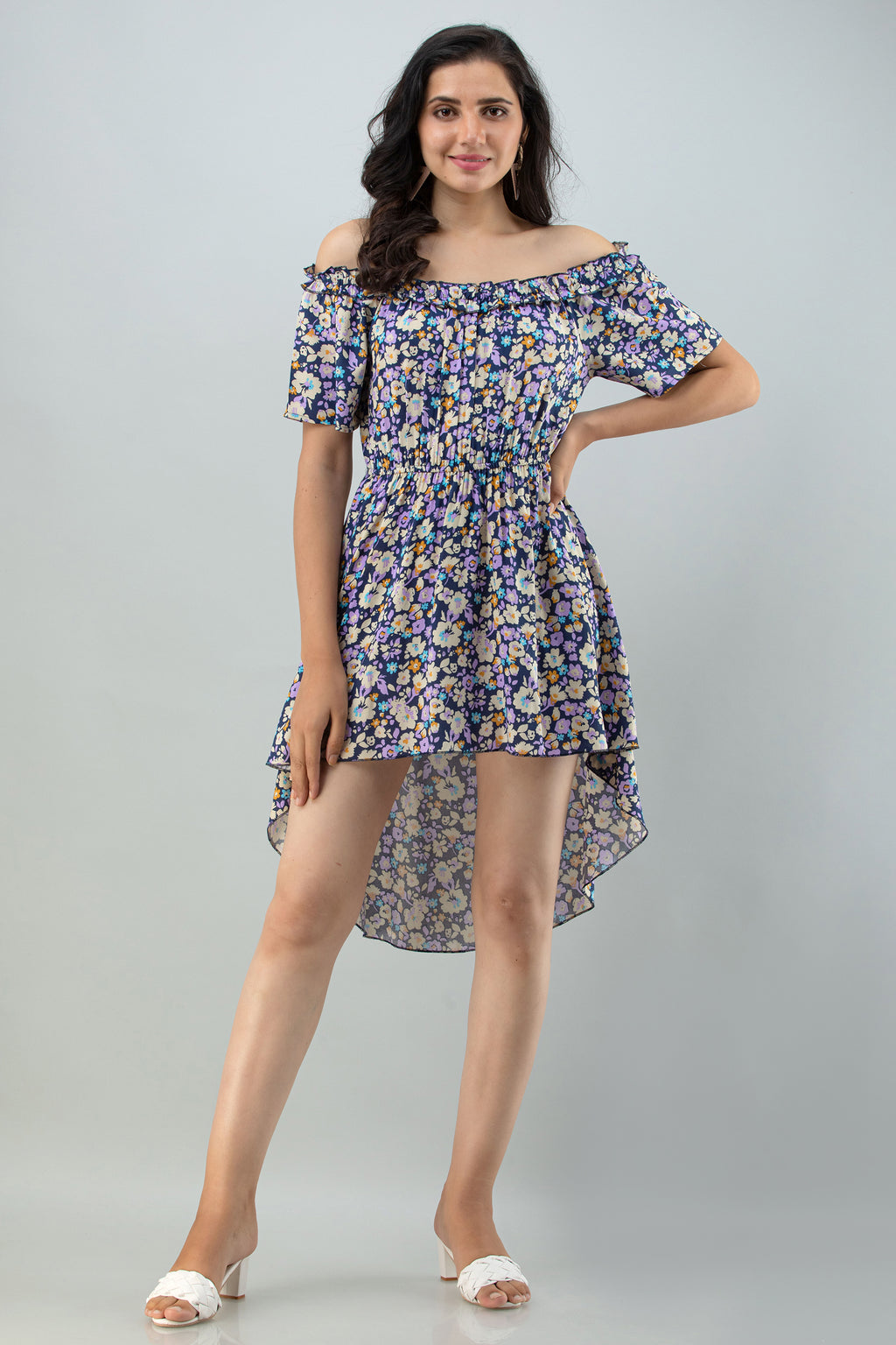 FLAMBOYANTTREND Floral High-Low dress By Flamboyant dress