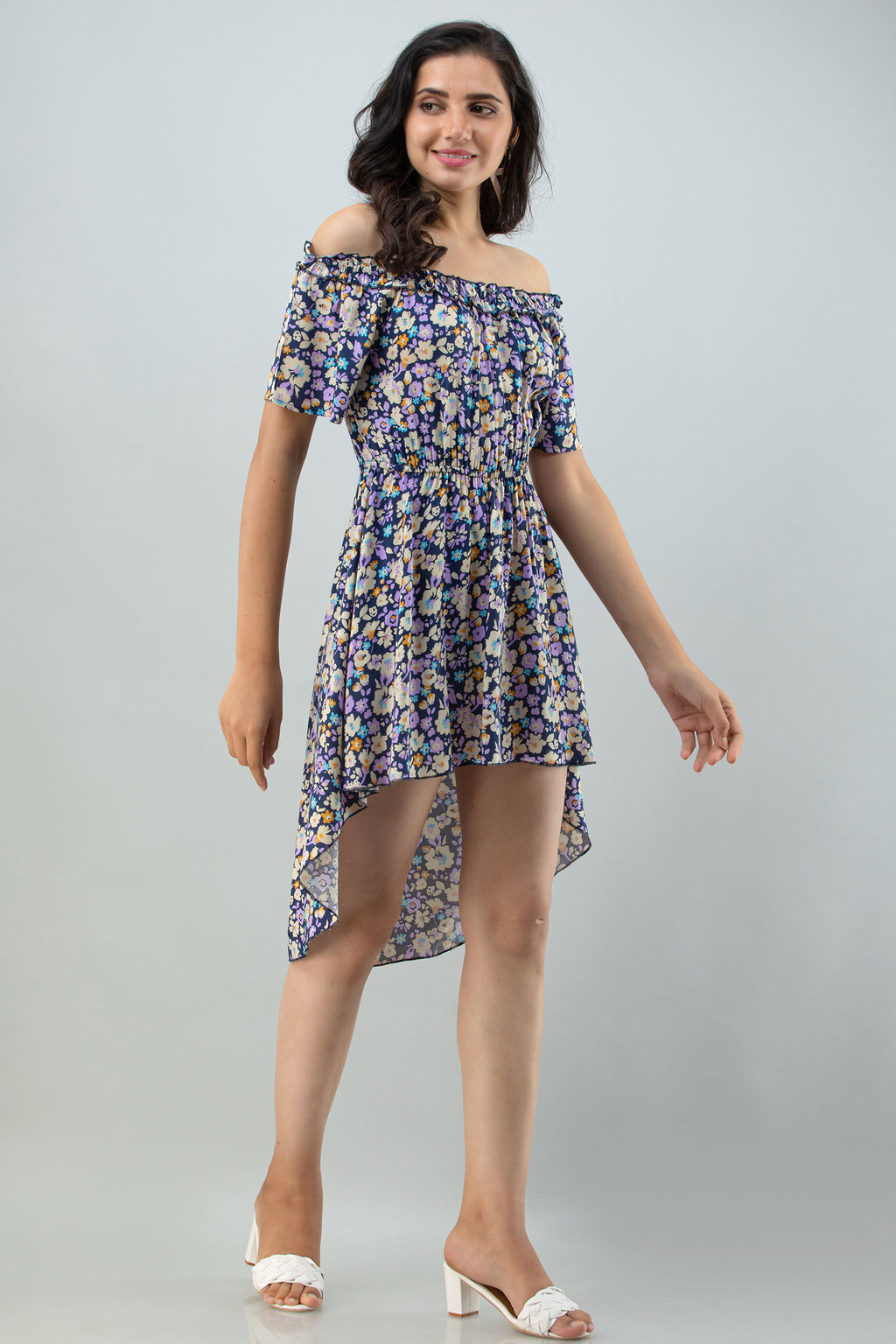 FLAMBOYANTTREND Floral High-Low dress By Flamboyant dress