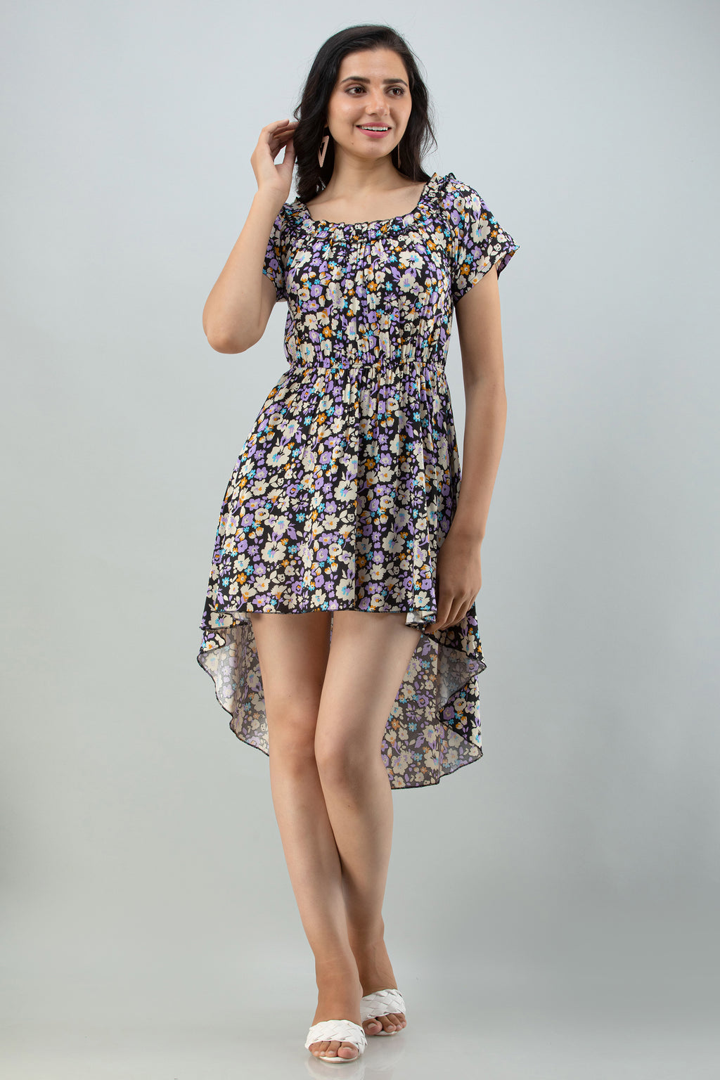 FLAMBOYANTTREND Floral Off-Shoulder Dress By Flamboyant dress