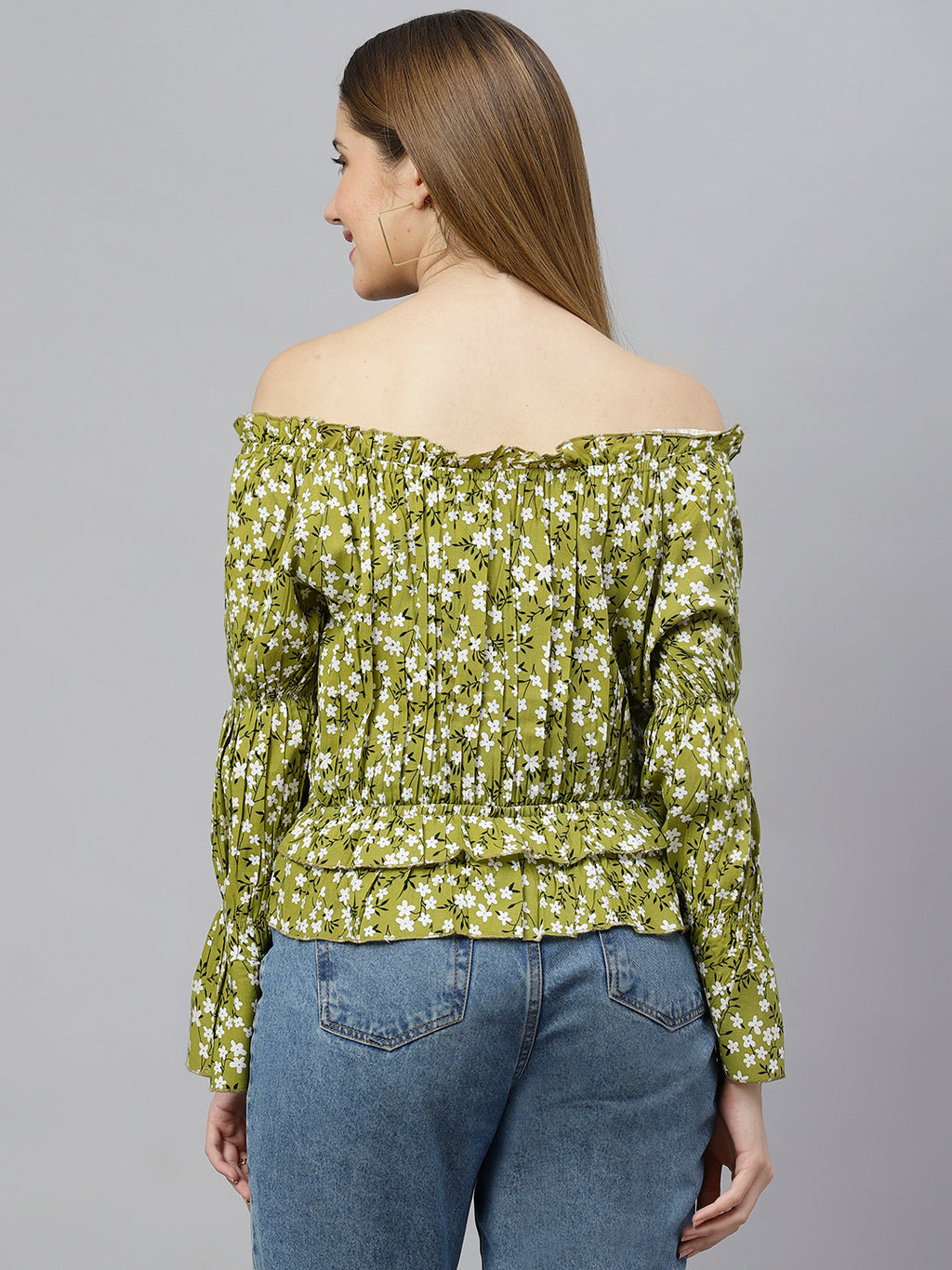 FLAMBOYANTTREND Floral Print Casual Top By Flamboyant Top