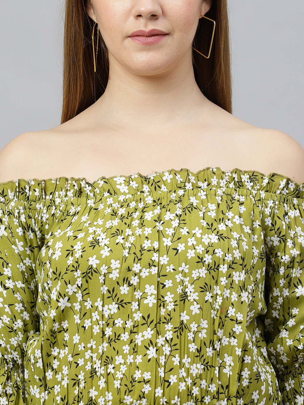 FLAMBOYANTTREND Floral Print Casual Top By Flamboyant Top