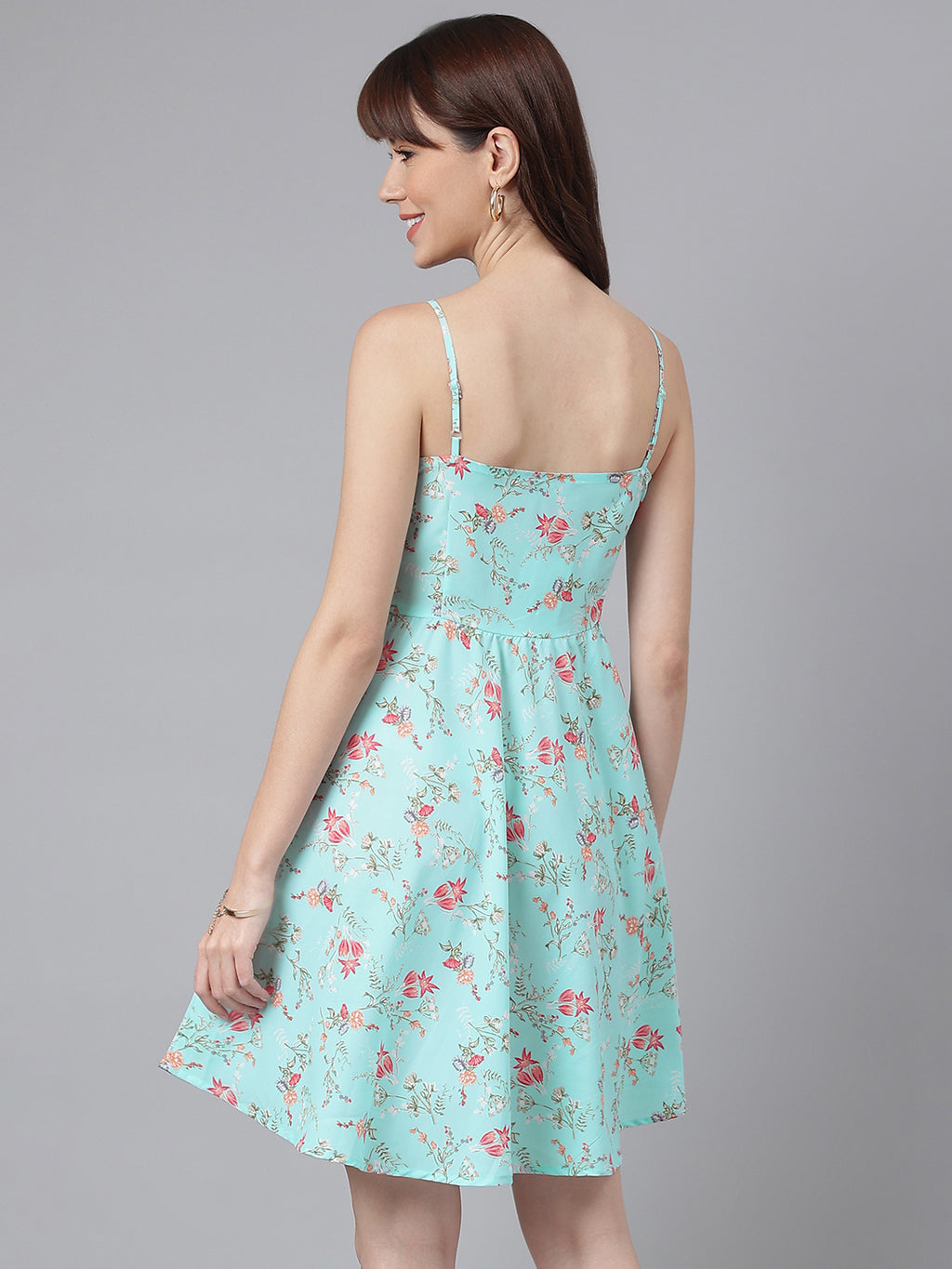 FLAMBOYANTTREND Floral Print Spagetthi Dress By Flamboyant Dress