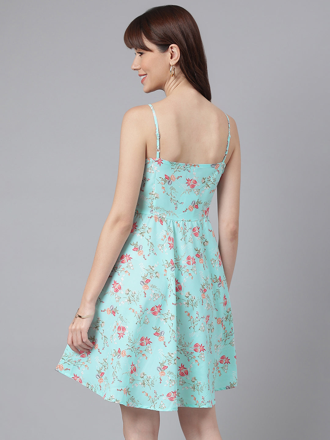 FLAMBOYANTTREND Floral Print Spagetthi Dress By Flamboyant Dress