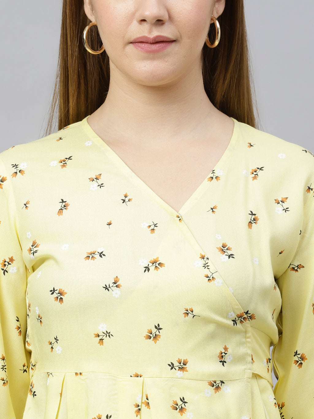 FLAMBOYANTTREND Floral Printed Top By Flamboyant Top