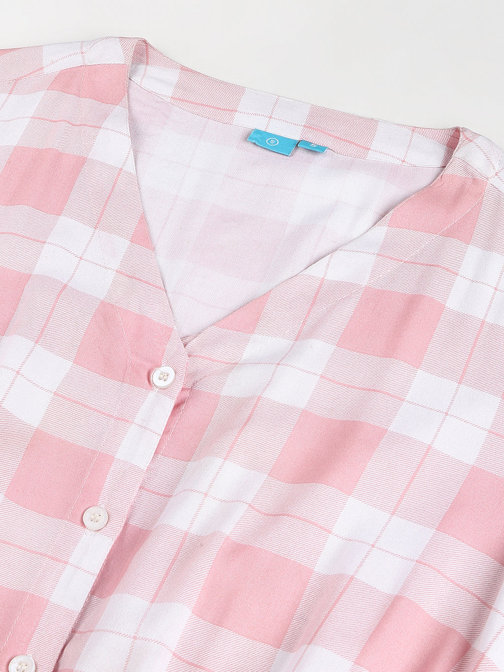 FLAMBOYANTTREND Pink White Checked Jumpsuit By Flamboyant Jumpsuit