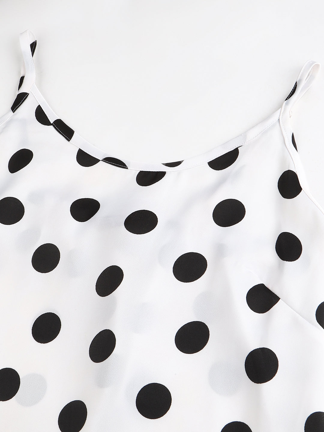 FLAMBOYANTTREND Satin Polka Dot Night Dress By Flamboyant Night Dress